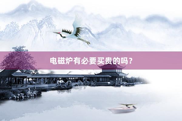 电磁炉有必要买贵的吗？